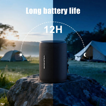 Portable Bluetooth Speaker, IPX7 Waterproof Wireless Speaker, Bluetooth 5.0, TWS Mini Speaker for Home/Party/Outdoor/Travel/Gifts, Black