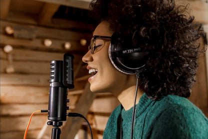 DT 770 PRO 80 Ohm Over-Ear Studio Headphones in Gray. Enclosed Design, Wired for Professional Recording and Monitoring