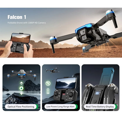 3PC Battery RC Drone 4K Professional Dual Camera 6CH Foldable Drone Obstacle Avoidance RC Quadcopter Helicopter Toys for Kids Boys