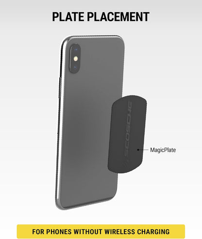 MAGRKI Magicmount Magnetic Mount Replacement Plate Kit for Mobile Devices, Black