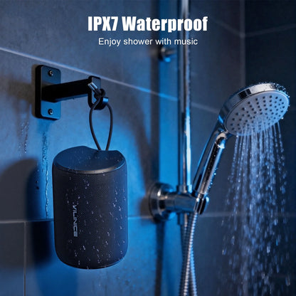 Portable Bluetooth Speaker, IPX7 Waterproof Wireless Speaker, Bluetooth 5.0, TWS Mini Speaker for Home/Party/Outdoor/Travel/Gifts, Black